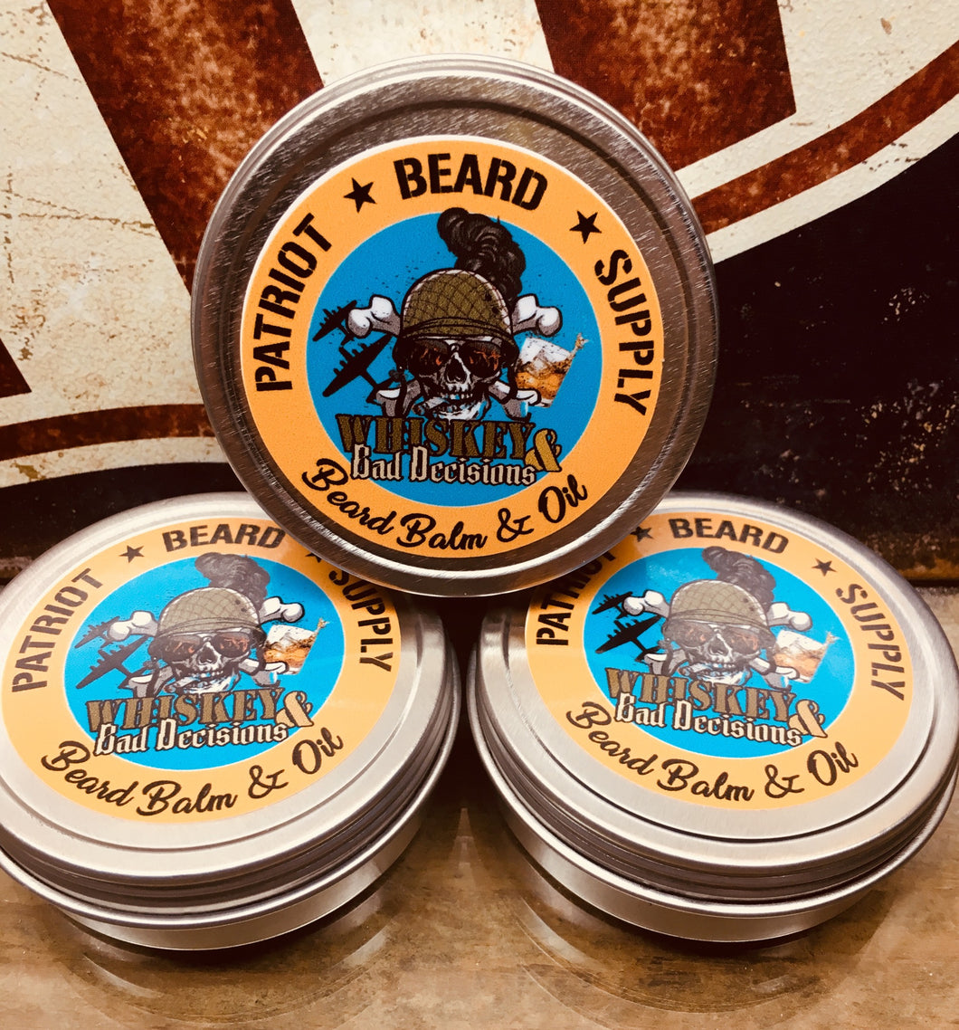 Whiskey and Bad Decisions Beard Balm
